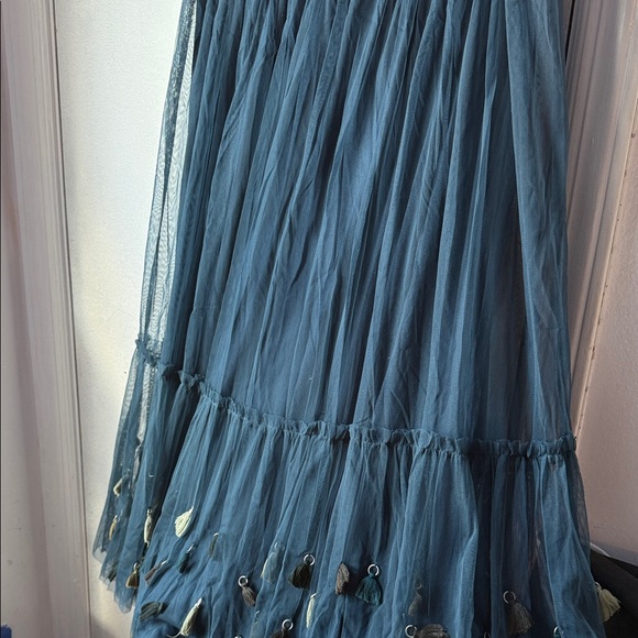 Maeve Teal A-Line Skirt - Picture 2 of 9